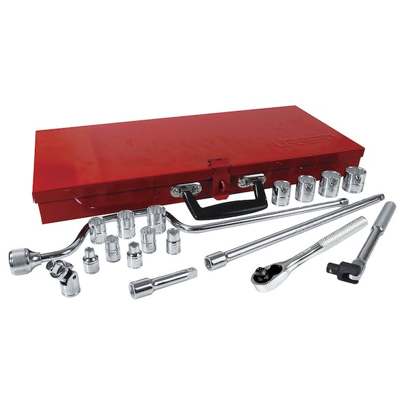 3/8" Drive SAE, 19 pcs